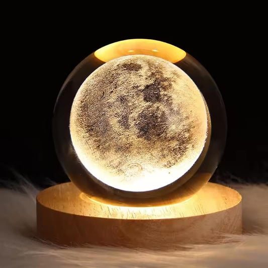 3D Moon Crystal Lamp Ball